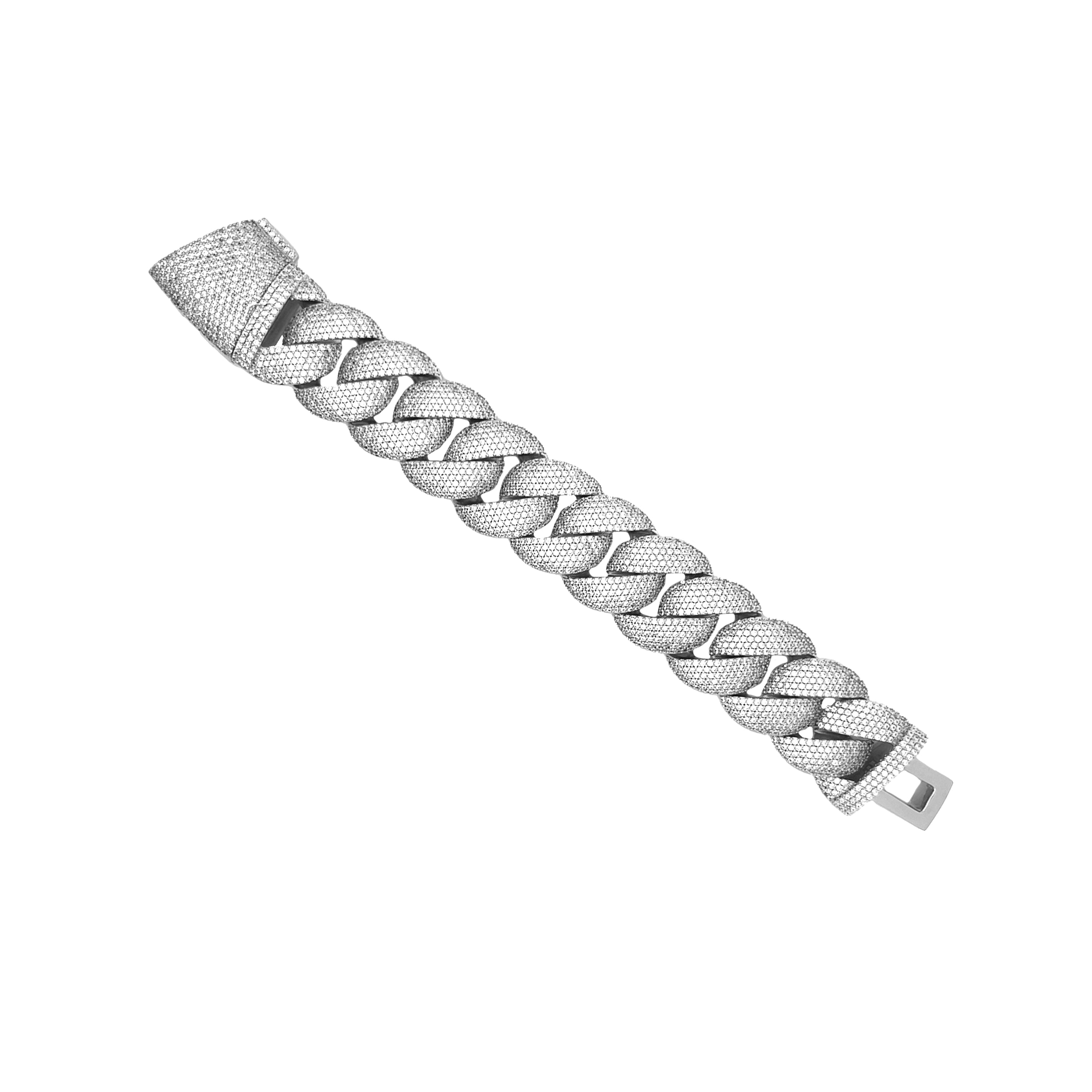 Pave CZ Cuban Link Chain Bracelet
Introducing our must-have Cuban Link Bracelet, a staple piece that adds a touch of versatile style to any outfit. With its classic sparkling cuban link design, this bracelet is a must-have for any collection. Perfect for any occasion, it's the stylish accessory that will elevate your look effortlessly.
White Gold Plated
0.92" Wide
7" Length