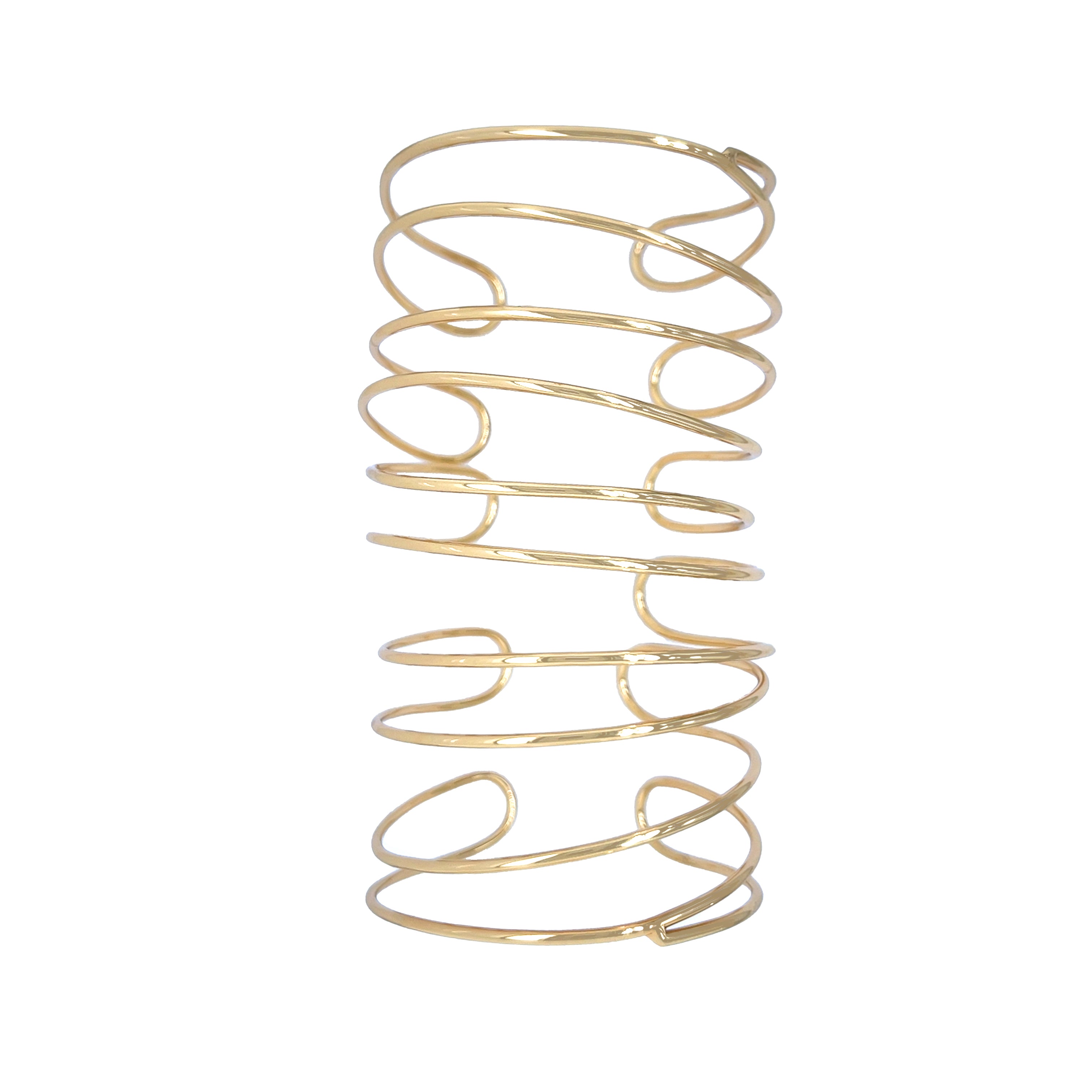 Coil Open Cuff Bracelet
This Coil Cuff Bracelet is a versatile staple piece designed for effortless arm stacking. Its sleek coil design offers both style and comfort, making it an essential addition to any jewelry collection.
Yellow Gold Plated
3.95" Long