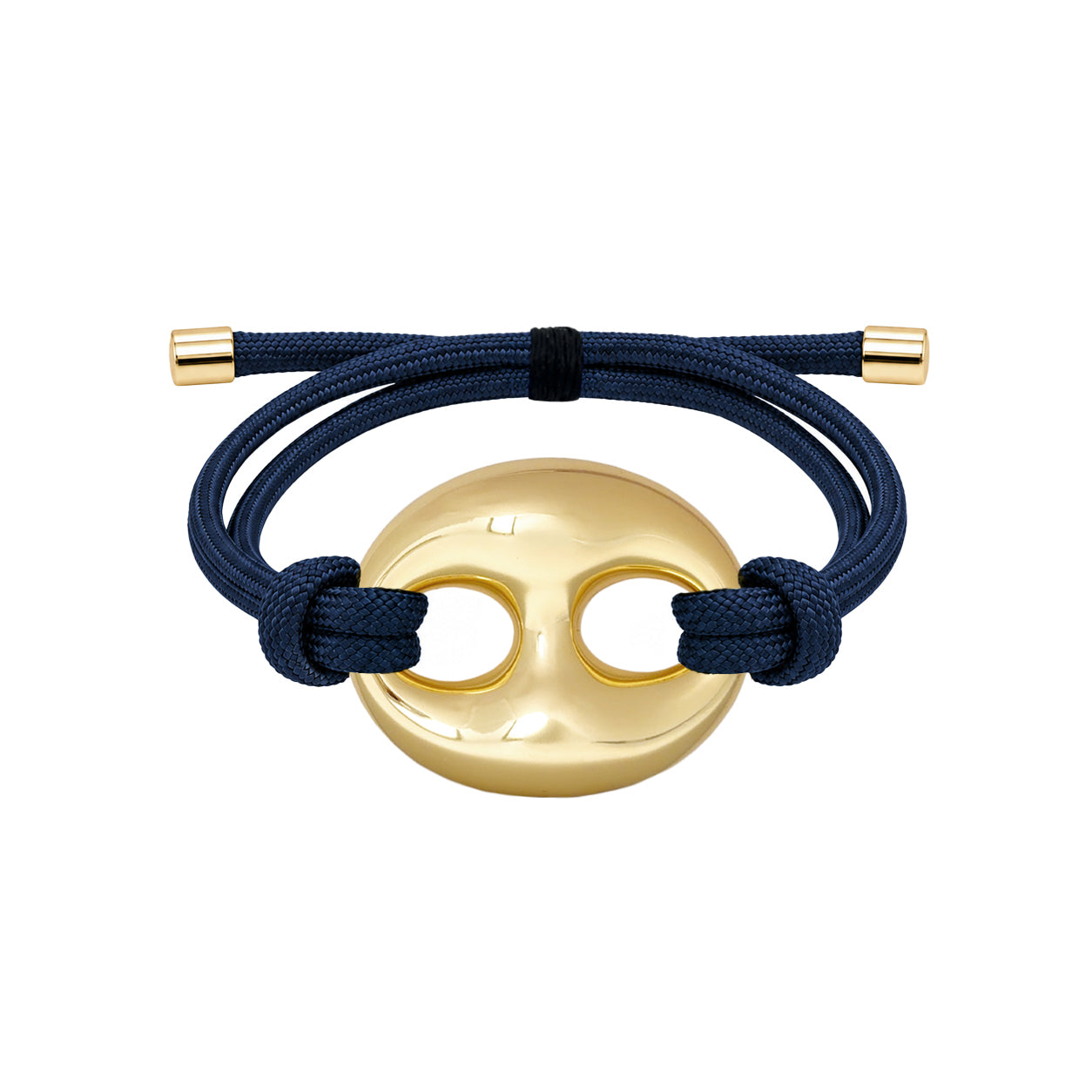 Adjustable Gold Mariner Link Bracelet
Bright, playful, and endlessly stackable. The Adjustable Gold Mariner Link Bracelet pairs a yellow gold plated mariner link and adjustable closure with vibrant rope cords for a fresh take on everyday style. It's the perfect pop of color for any wrist stack. Available in vibrant colors to complement every outfit.
Yellow Gold Plated
Link: 1.5" Long X 1.8" Wide
Adjustable sliding closure