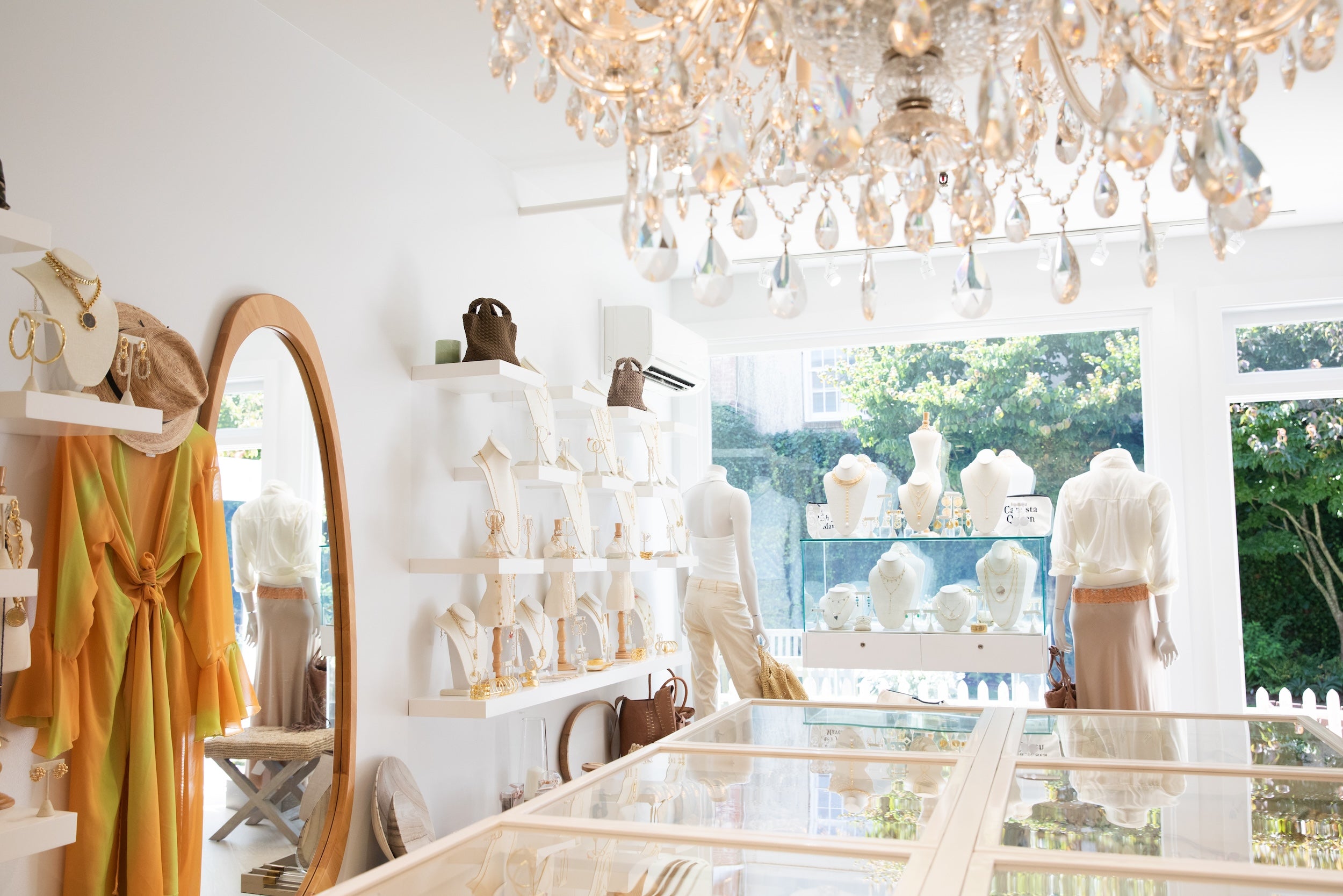 Inside the store of Jennifer Miller Jewelry.