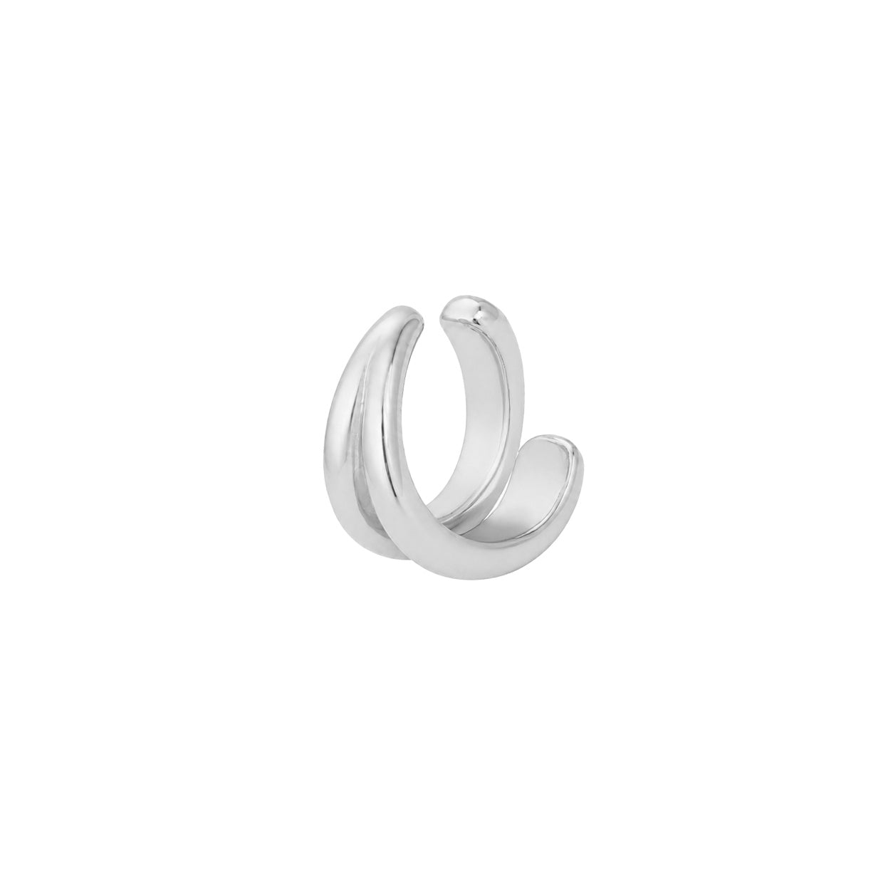 Double Cuff Earring
Sleek, bold, and easy to wear. This polished white gold plated cuff creates the look of layered jewelry with a single piece. A chic, minimalist piece that delivers maximum impact with effortless sophistication.
White Gold Plated
0.62" Wide