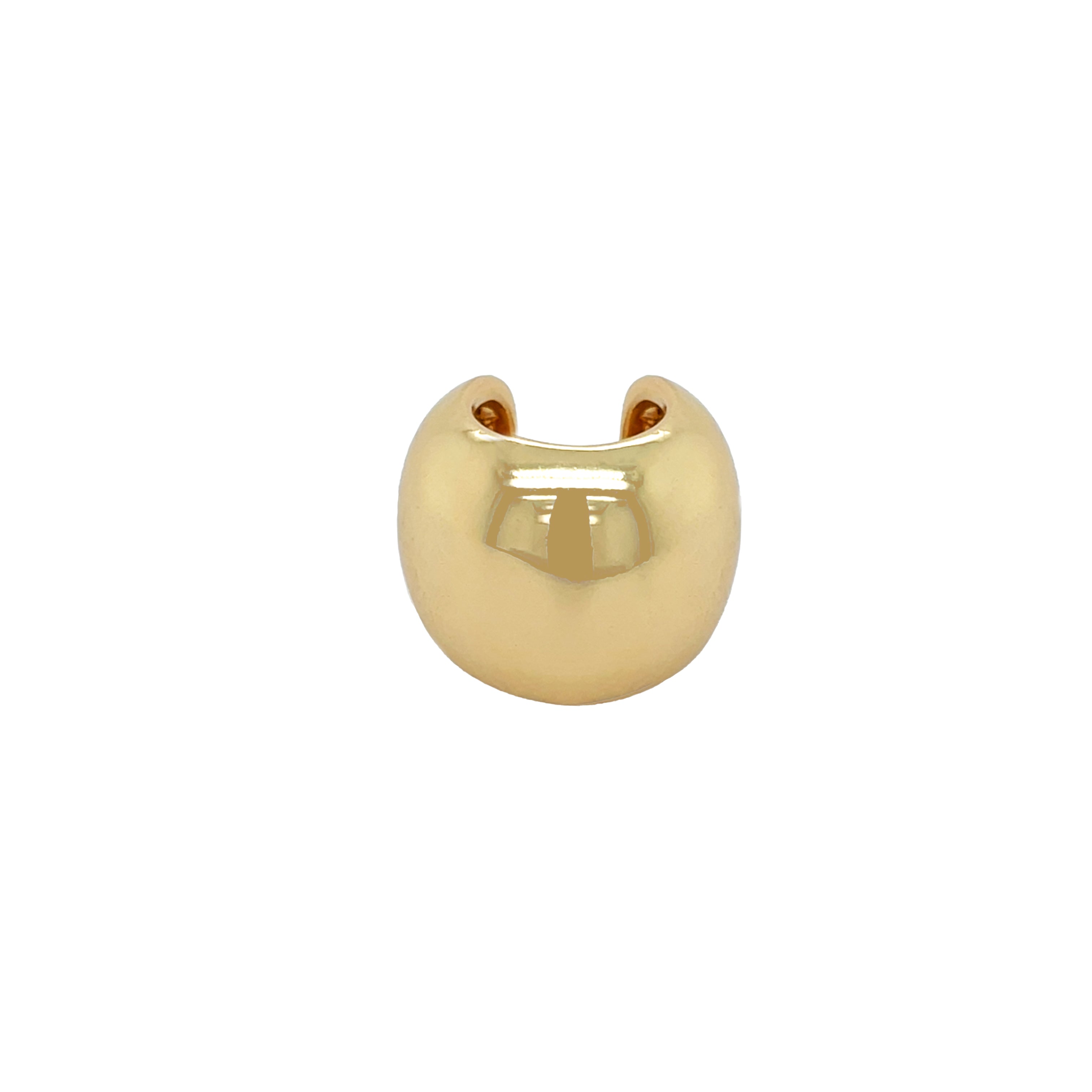 Wide Ear Cuff Earring
Elevate your ear stack with this Wide Cuff Earring, designed to add bold sophistication without the need for piercings. Its chunky silhouette creates a striking statement, perfect for layering or wearing alone to enhance your look with modern elegance. Crafted for comfort and style, this ear cuff seamlessly blends contemporary design with timeless appeal.
Yellow Gold Plated
0.64" Wide