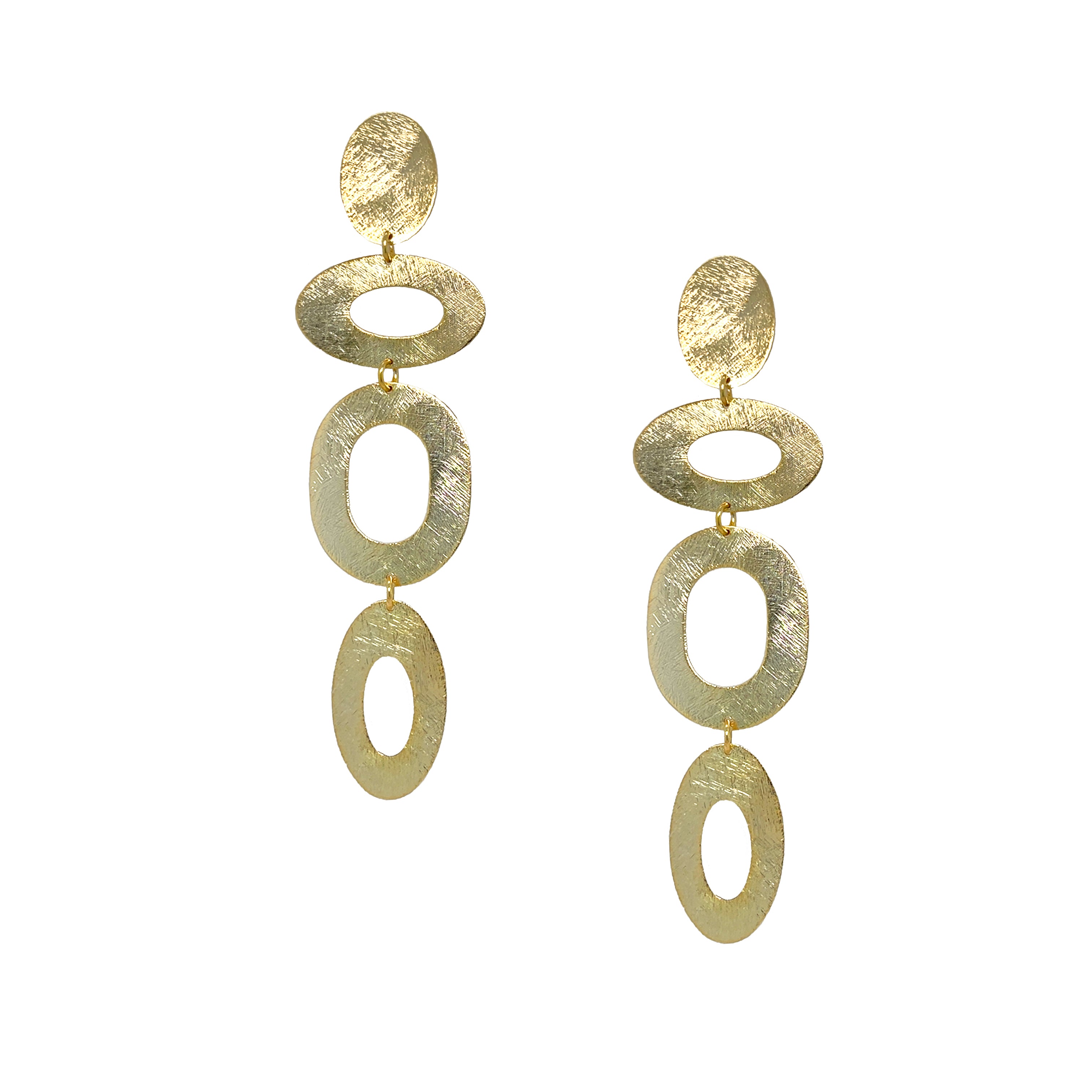 Oval Drop Earrings