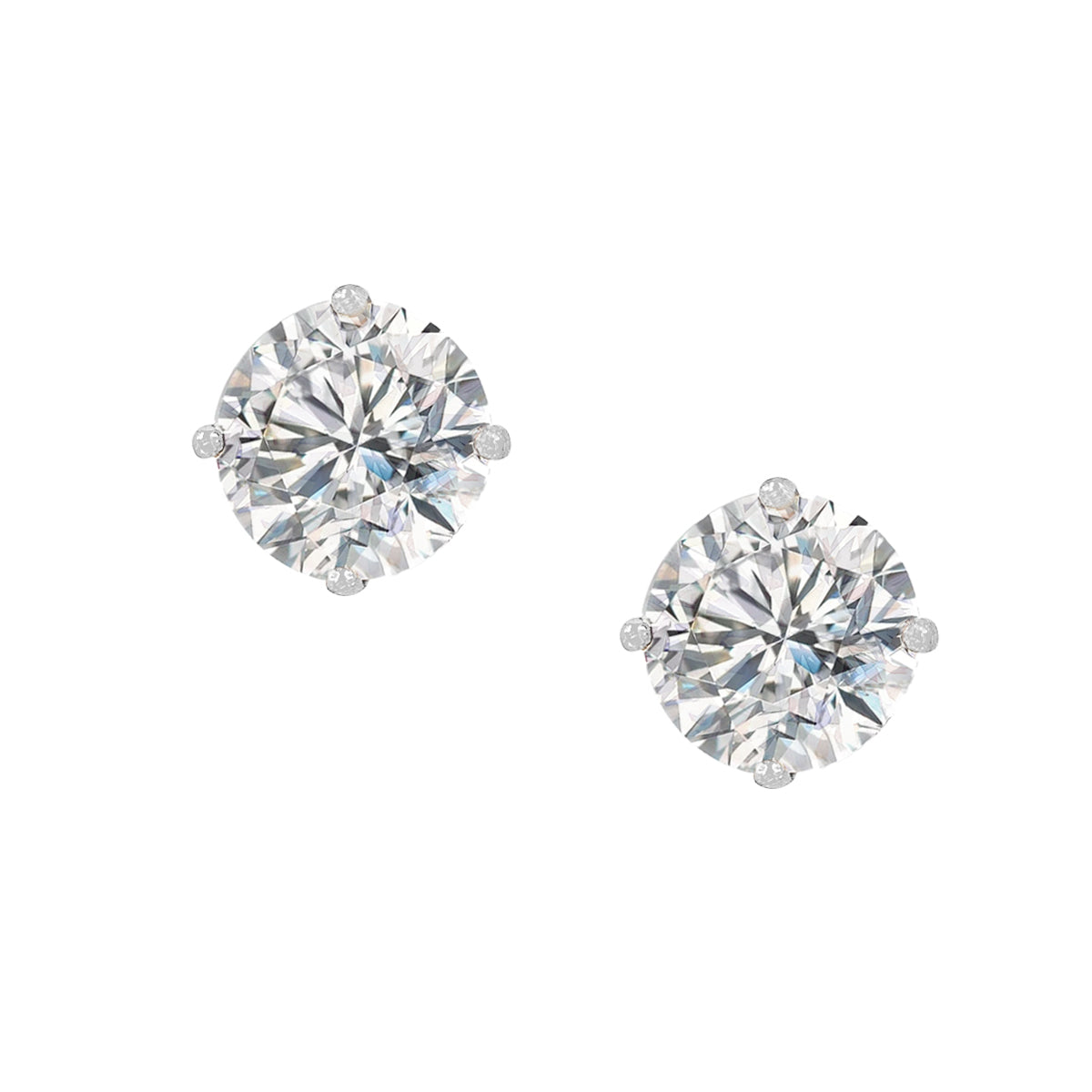 Faux Diamond Stud Pierced Earrings
These earrings are available in different carat options and come in 14K yellow or white gold, providing you with a range of options to choose from. These stud earrings are perfect for everyday wear or special occasions, making them a versatile and great addition to your jewelry collection. 
14K Yellow Gold & White Gold Options
Four-prong Martini Setting
Carat Weight references single stud