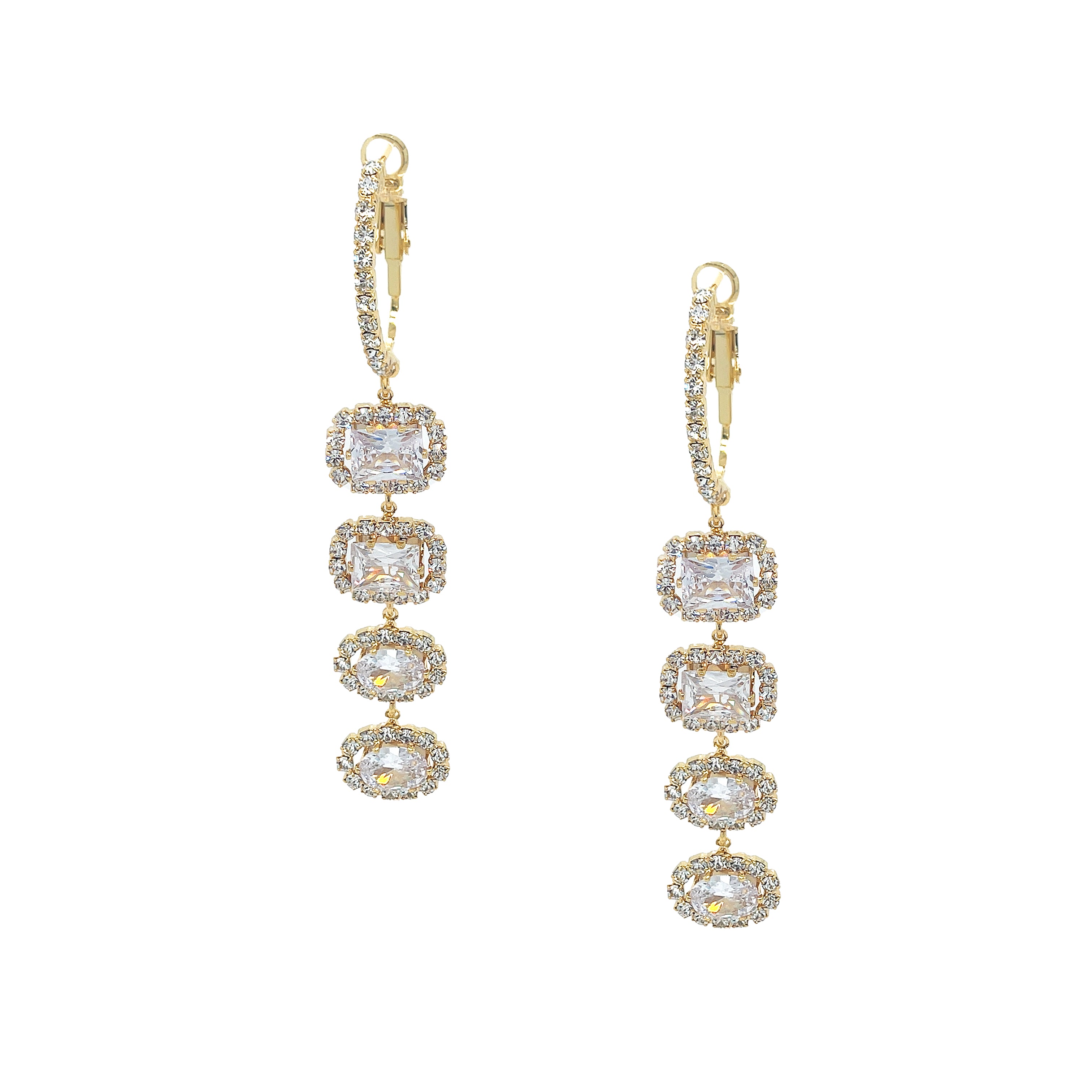 Crystal Drop Pierced Earrings
Yellow Gold Plated
3" Long X 0.54" Wide
While supplies last. All Deals Of The Day sales are FINAL SALE.