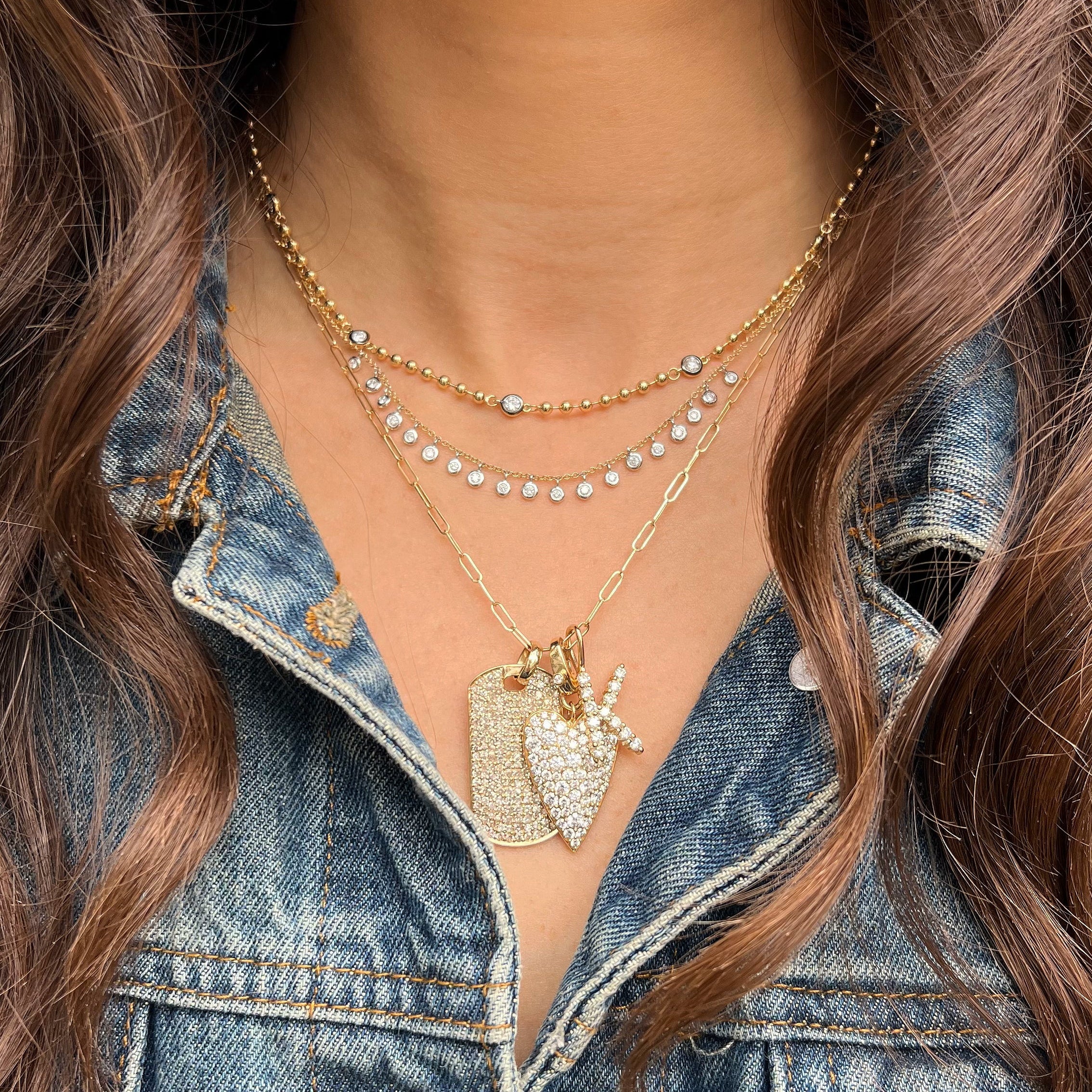 Diamond Station Necklace