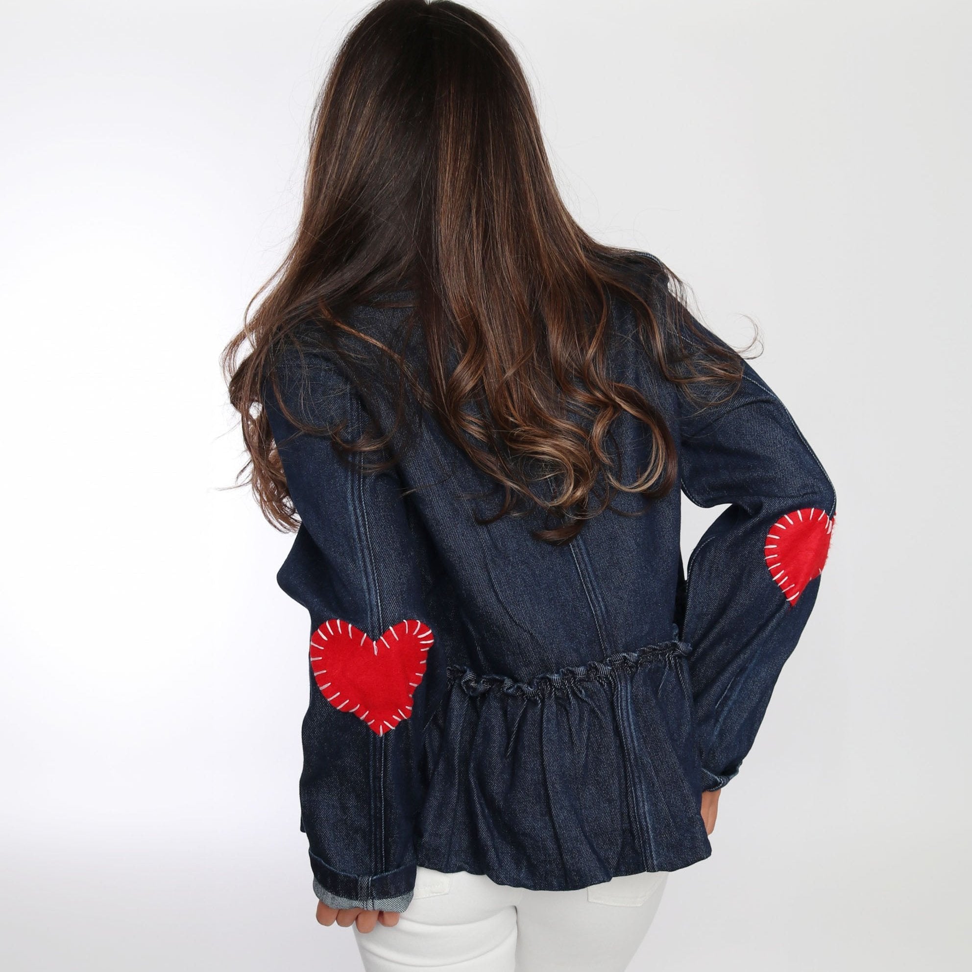 Denim Ruffled Jacket