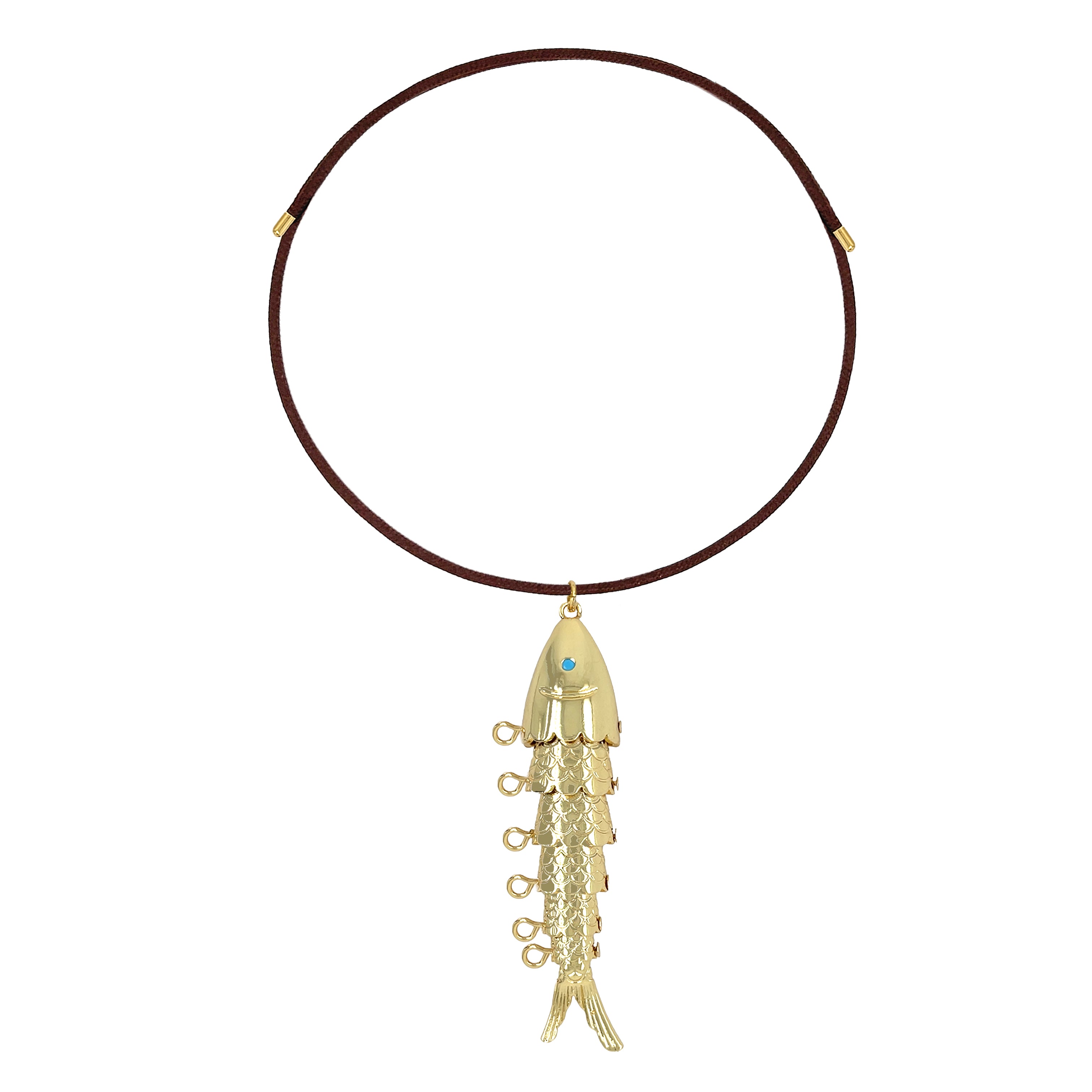 Jumbo Fish Charm Magnetic Choker Necklace
A bold yet refined choker designed to stand out. Featuring a sleek cord choker with a removable fish charm, this piece adds a statement finish to any look. The magnetic cord material allows for easy, adjustable wear, making it effortless to style. Available in black, brown, rose, and gold cord options, this choker can be worn alone, styled as a bracelet, or layered for a modern, elevated feel.
Yellow Gold Plated
Adjustable Magnetic Cord: 3.25" Long X 0.88" Wide