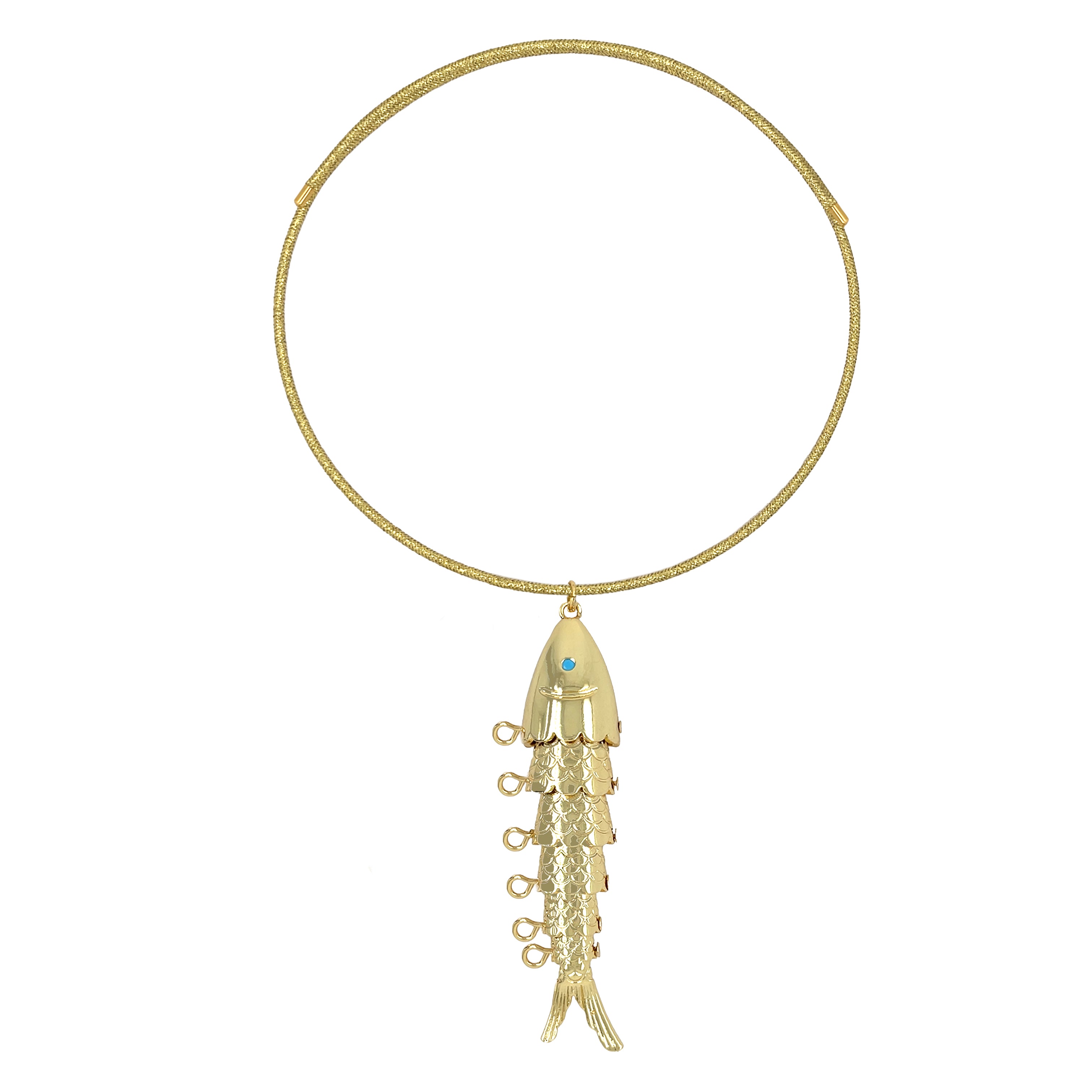 Jumbo Fish Charm Magnetic Choker Necklace
A bold yet refined choker designed to stand out. Featuring a sleek cord choker with a removable fish charm, this piece adds a statement finish to any look. The magnetic cord material allows for easy, adjustable wear, making it effortless to style. Available in black, brown, rose, and gold cord options, this choker can be worn alone, styled as a bracelet, or layered for a modern, elevated feel.
Yellow Gold Plated
Adjustable Magnetic Cord: 3.25" Long X 0.88" Wide