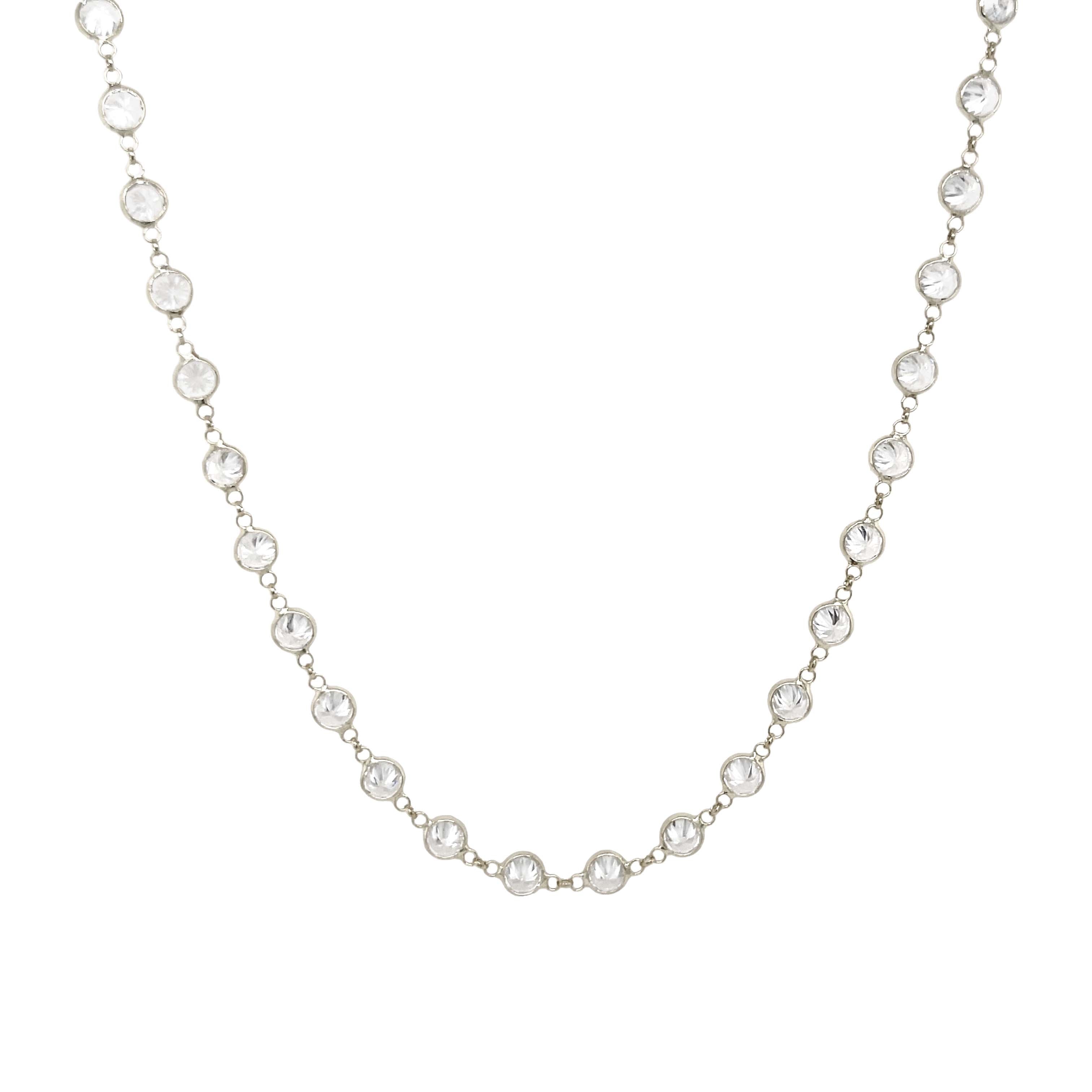 Bezel Station Necklace