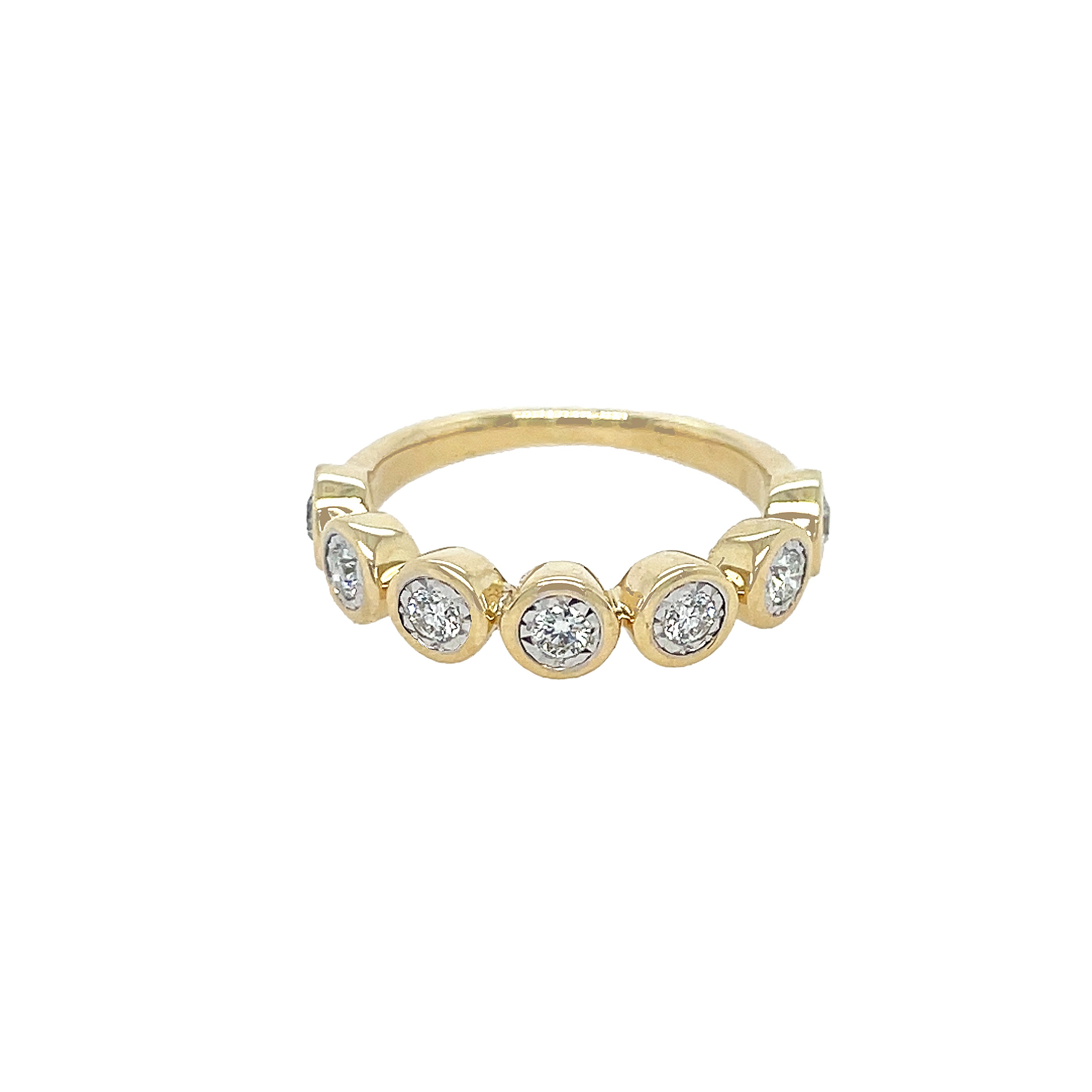 Diamond Bezel Band Ring
14K Yellow Gold
0.33 Diamond Carat Weight
0.18" Wide
Additional sizes are available as special orders. Please contact our boutiques.