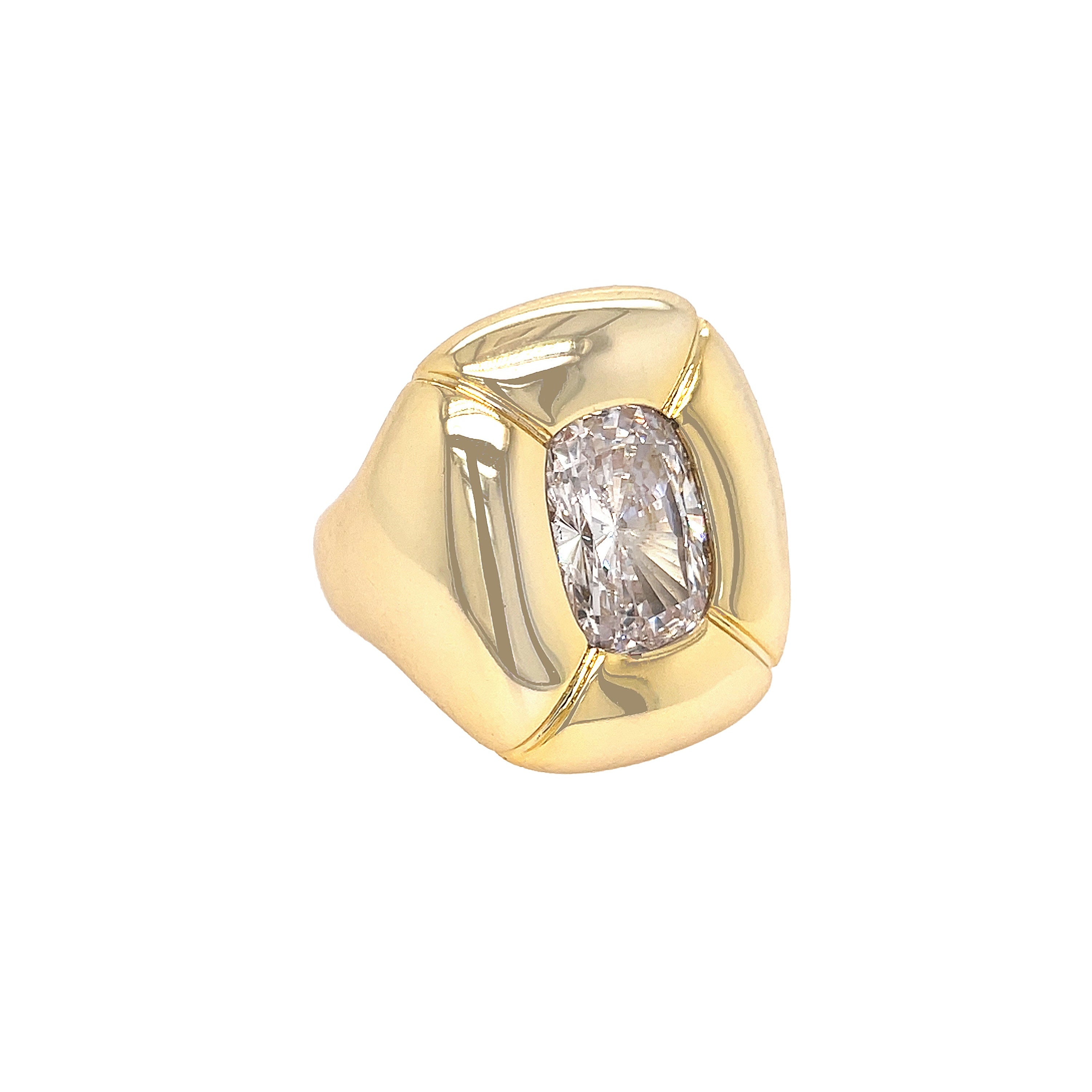 CZ Cushion Statement Ring
Make a statement with our Cushion Statement Ring. This unique ring is a must-have for anyone looking to make a chic statement. With its stand-out crystal and bold style, this ring will add the perfect touch to any outfit.
Yellow Gold Plated Over Silver
1.08" Long X 1" Wide
One Size: Adjustable Size 6-8