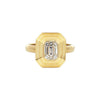 9 Diamond Baguette Ring  14K Yellow Gold 0.41 Diamond Carat Weight 0.51" Length X 0.45" Width