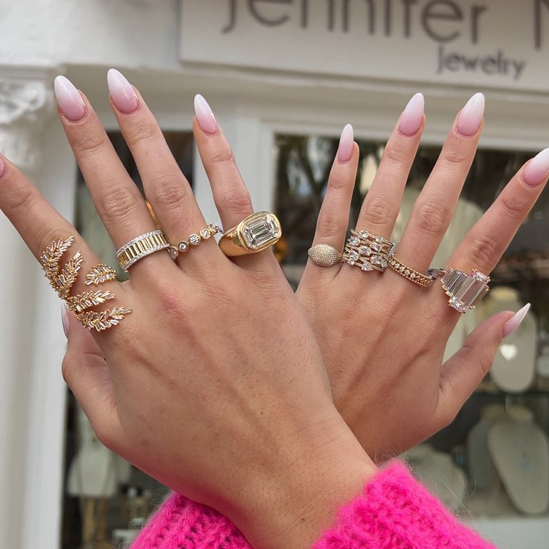 Sparkle Crossover Ring