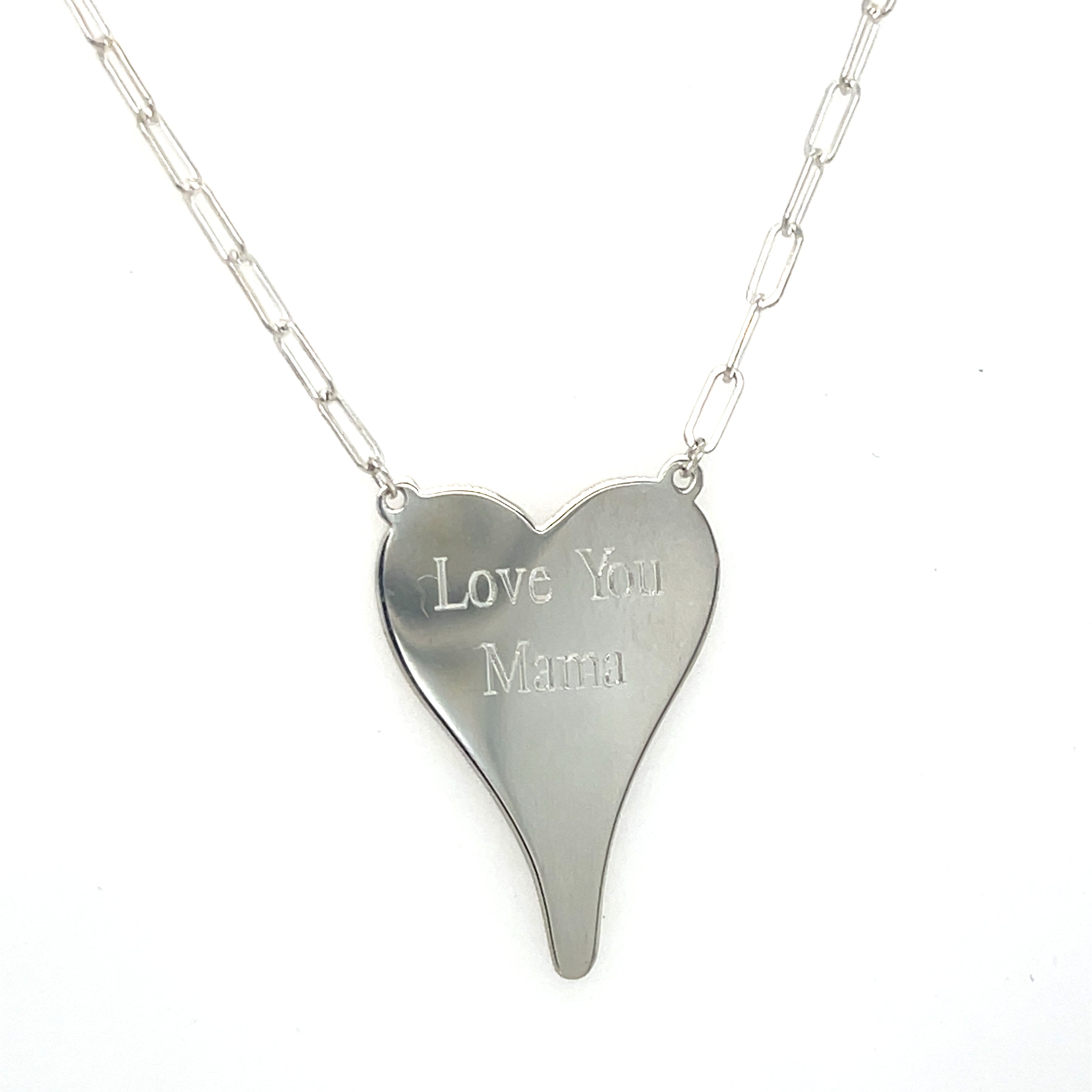 I Love You Mama Heart Necklace