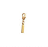 Letter I Initial Clasp Charm  Yellow Gold Plated Each initial is approximately 1/2"