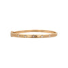 Star Etched Gold Bangle Bracelet  Yellow Gold Plated Cubic Zirconia Oval Shape: 2.4" X 2.0" 0.2" Width Hinge Closure