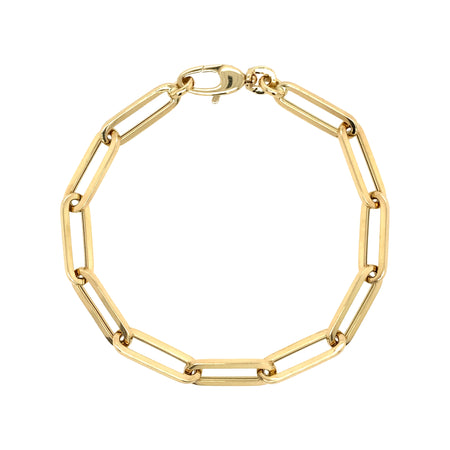 14K Gold Chain Bracelet view 1