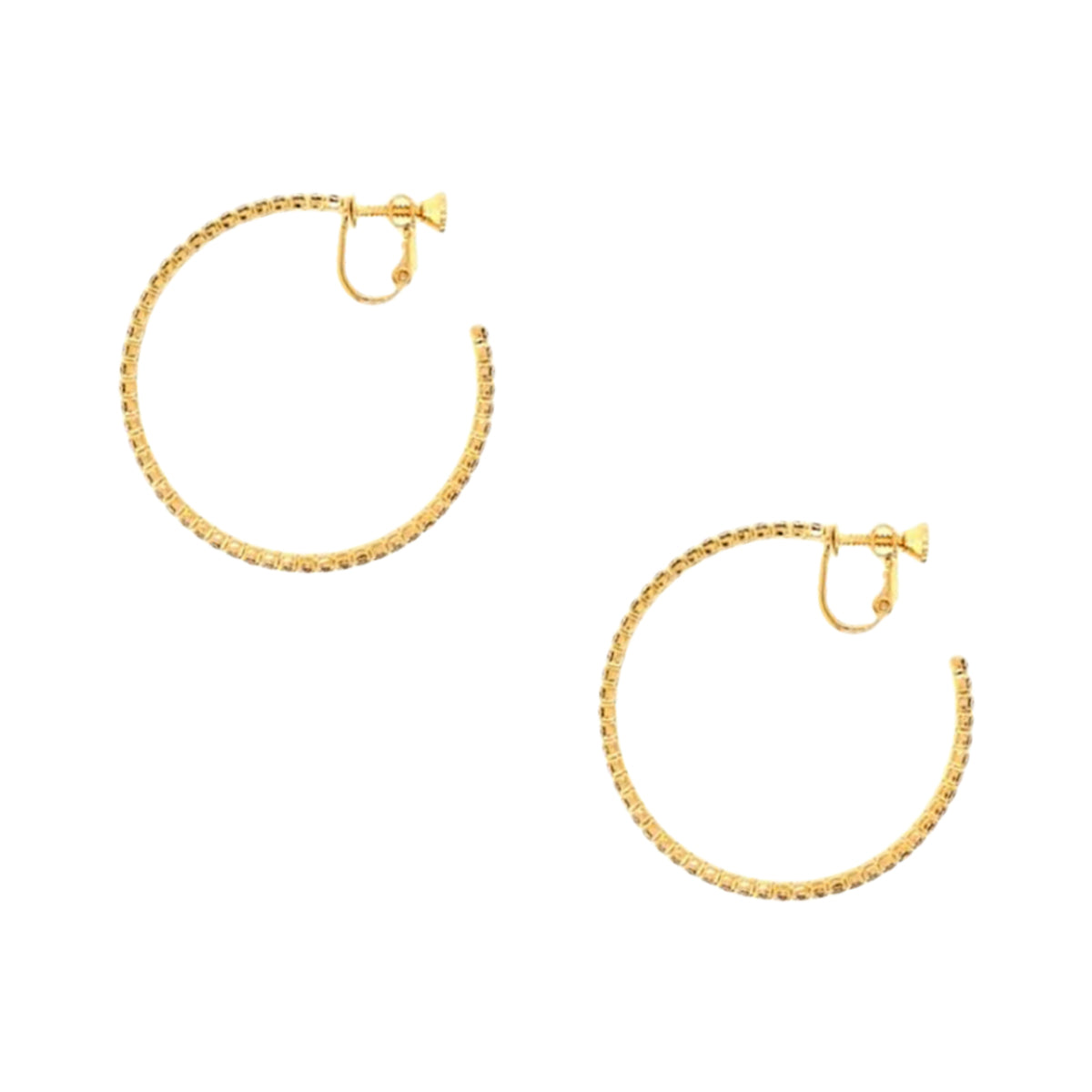 Medium Hoop Clip On Earrings