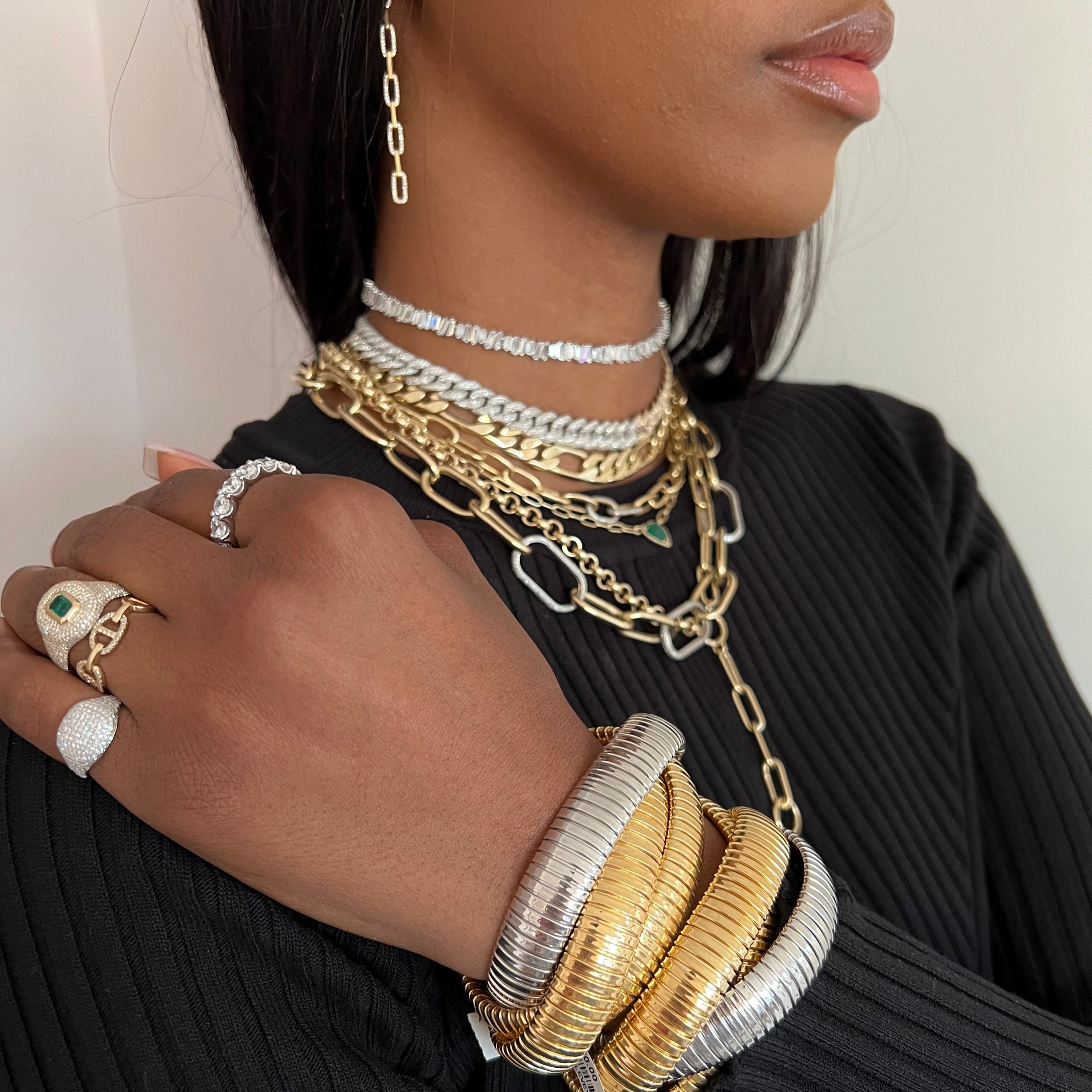 Baguette Choker Necklace