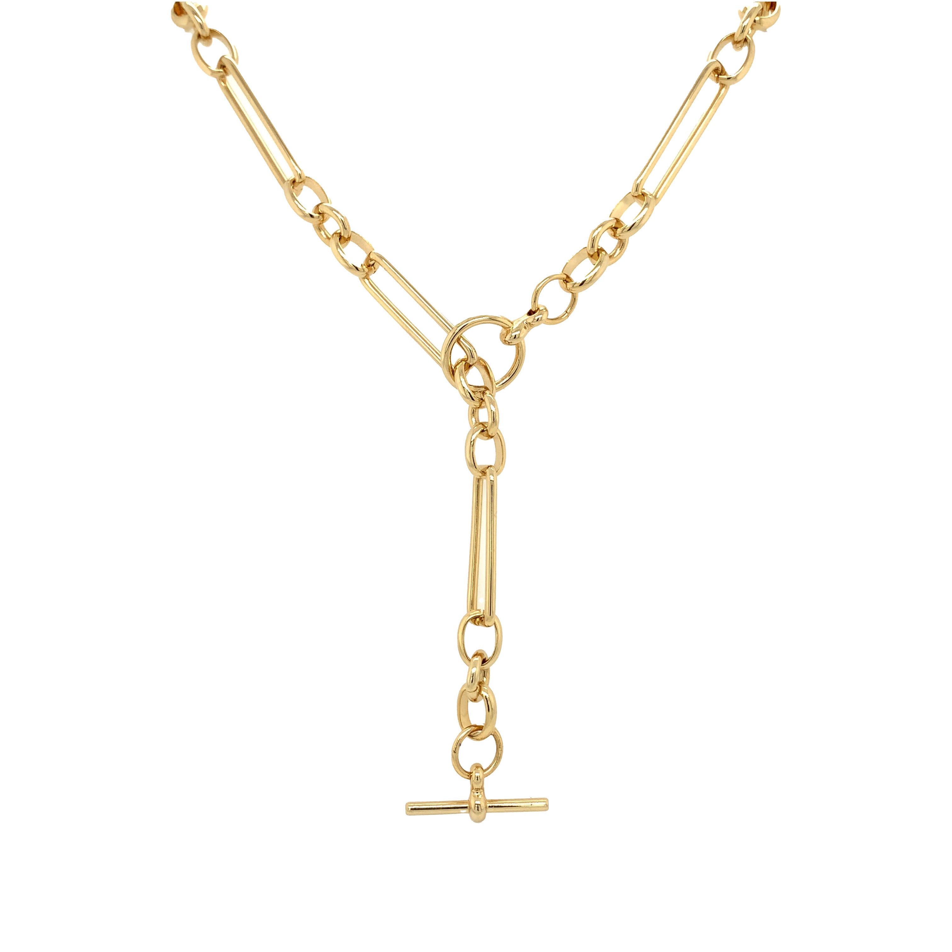 Rectangle Link Necklace View 1