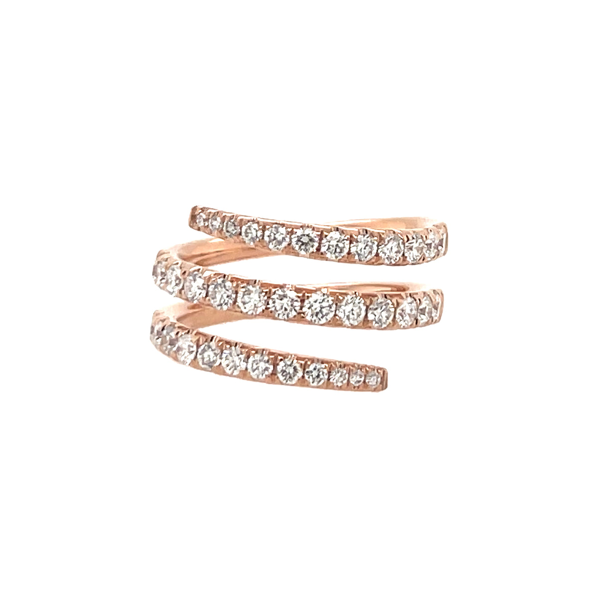 Diamond Coil Ring
