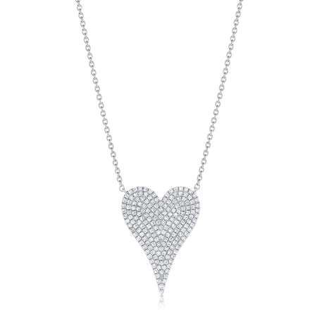 Large Diamond Heart Necklace