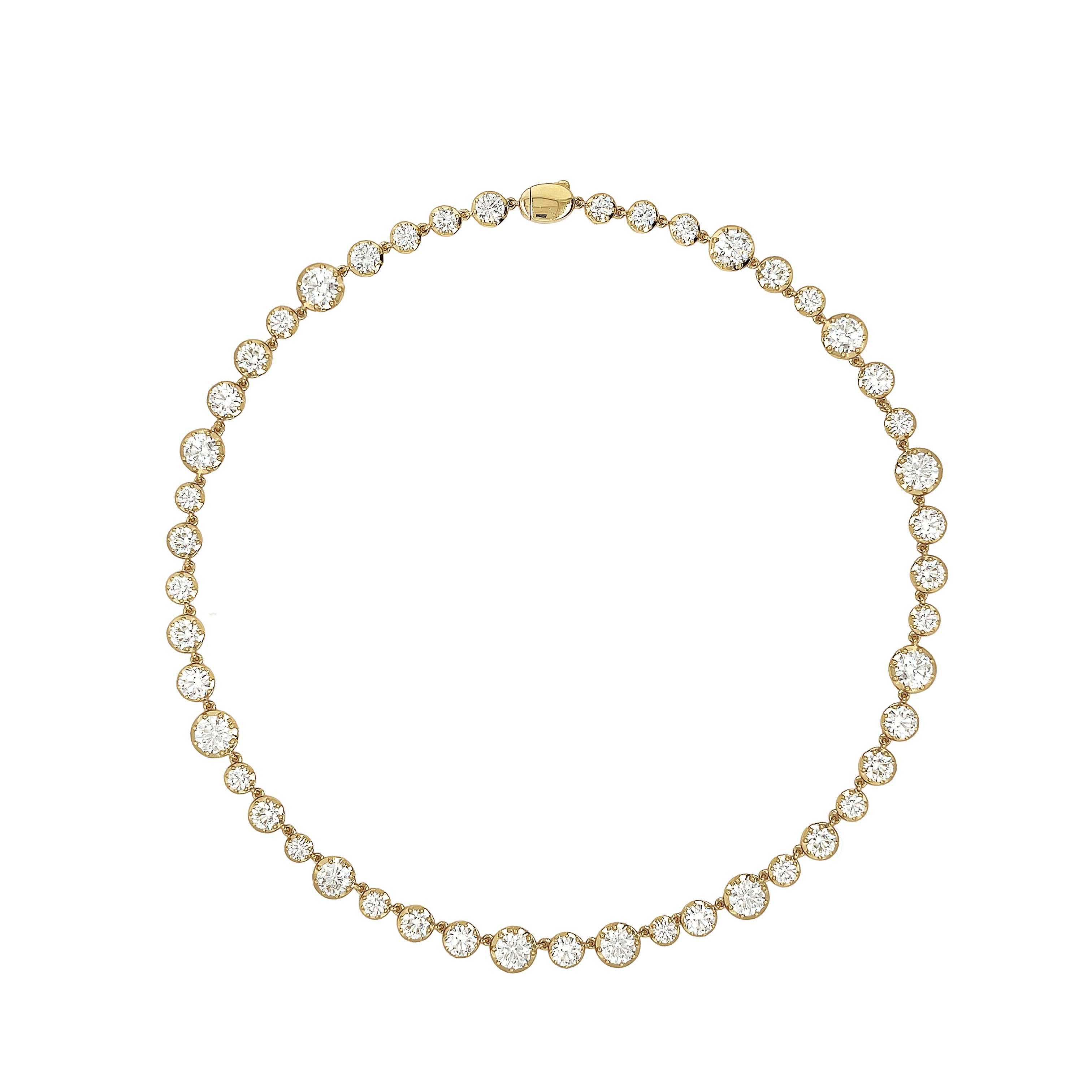 14K Lab Grown Diamond Georgian Necklace

14K Yellow Gold
21 Diamond Carat Weight
Stone Diameter: 0.31MM- 1.88MM
16" Long
Color FG
VS Clarity