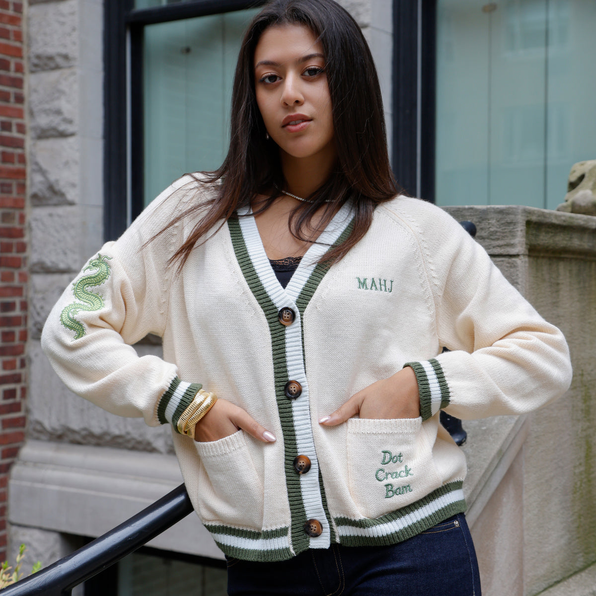 Mahjong Cardigan Sweater View 4