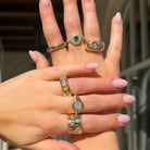 14K Gold Pave Diamond Band with Baguette Emerald Ring

Indulge in the ultimate luxury with our Diamond &amp; Baguette Emerald Ring. Exquisitely crafted with sparkling diamonds and a baguette emerald, this ring will add a touch of elegance and sophistication to any outfit. Sparkle and shine like a true VIP with this stunning piece of jewelry.

14K Yellow Gold
0.77 Diamond Carat Weight
0.61 Emerald Carat Weight
0.54" Width