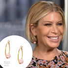 Single Pink Pearl Hope Hoop Pierced Earrings

Available in Yellow or White Gold Plated
1.50" Diameter
Faux Pearl



As worn by Jill Martin.