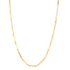 Bar Necklace  14K Yellow Gold Link: 0.34" Length X 0.09" Width  18" Length 
