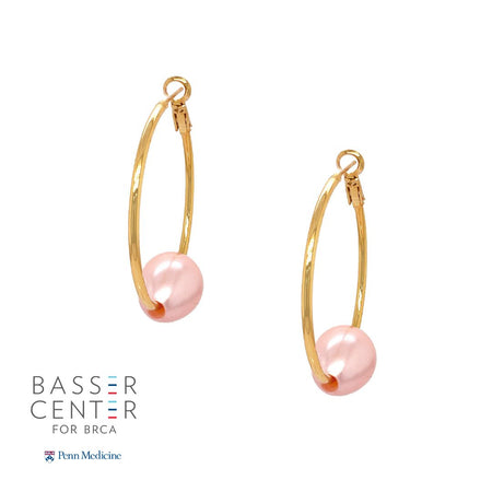 Single Pink Pearl Hope Hoop Pierced Earrings

Available in Yellow or White Gold Plated
1.50" Diameter view 1