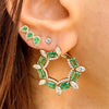 <p>Diamond &amp; Emerald Open Circle Pierced Earrings</p> <ul> <li>14K Yellow Gold</li> <li>3.28 Diamond Carat Weight</li> <li>5.42 Emerald Carat Weight</li> <li>1.0" Diameter</li> </ul>