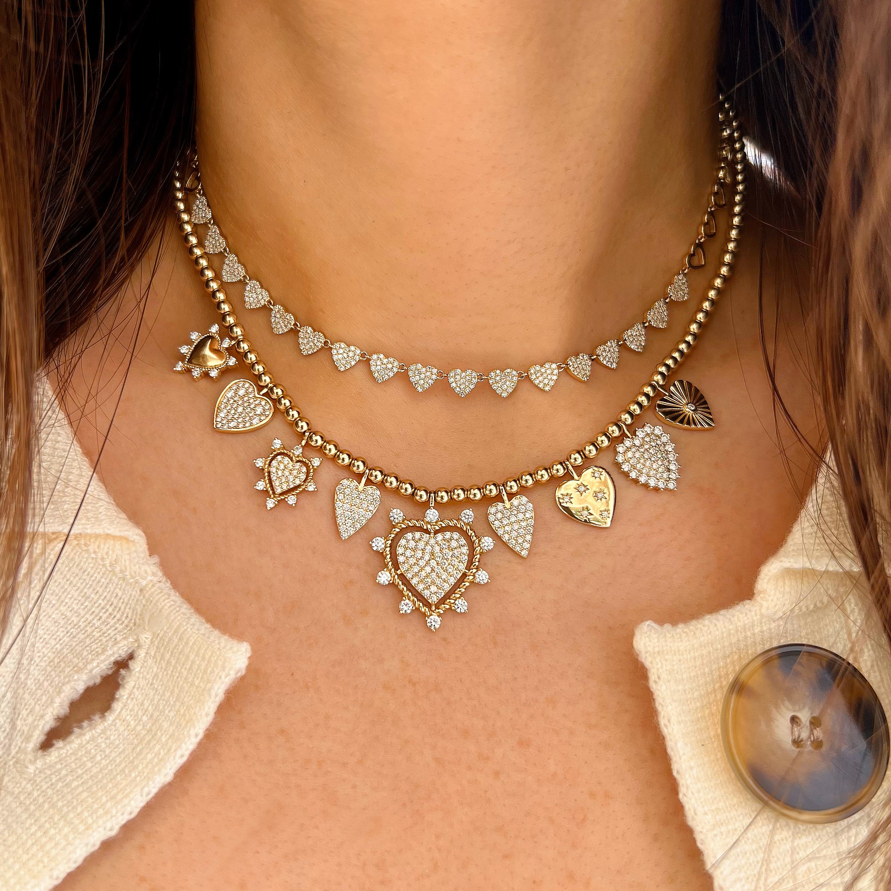 Hoda heart necklace Clearance