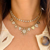 Diamond Multi Heart Necklace  14K Yellow Gold Center Heart: 0.89" Long X 0.80" Wide 13-16" Adjustable Length