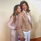 Blush Zig Zag Leather Fringe Jacket/Dress
