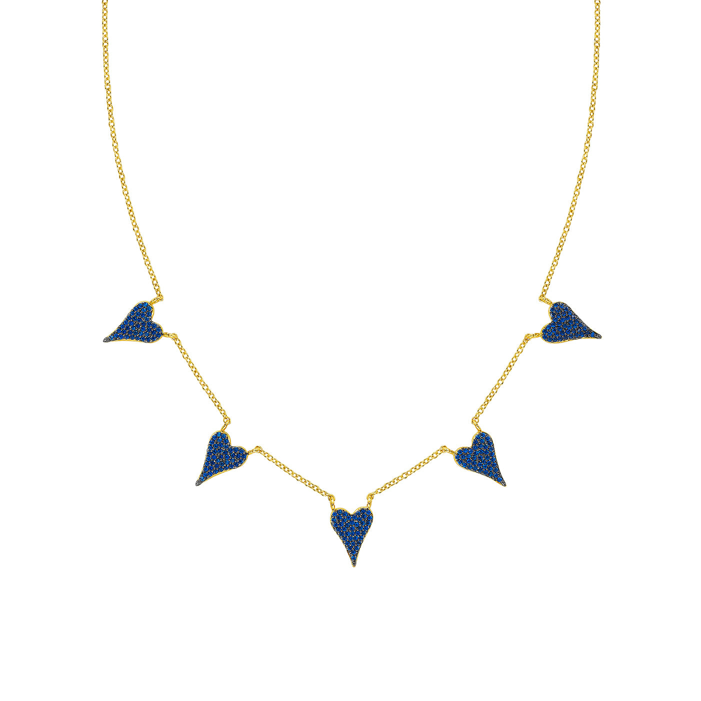 5 Heart Reversible Necklace View 3