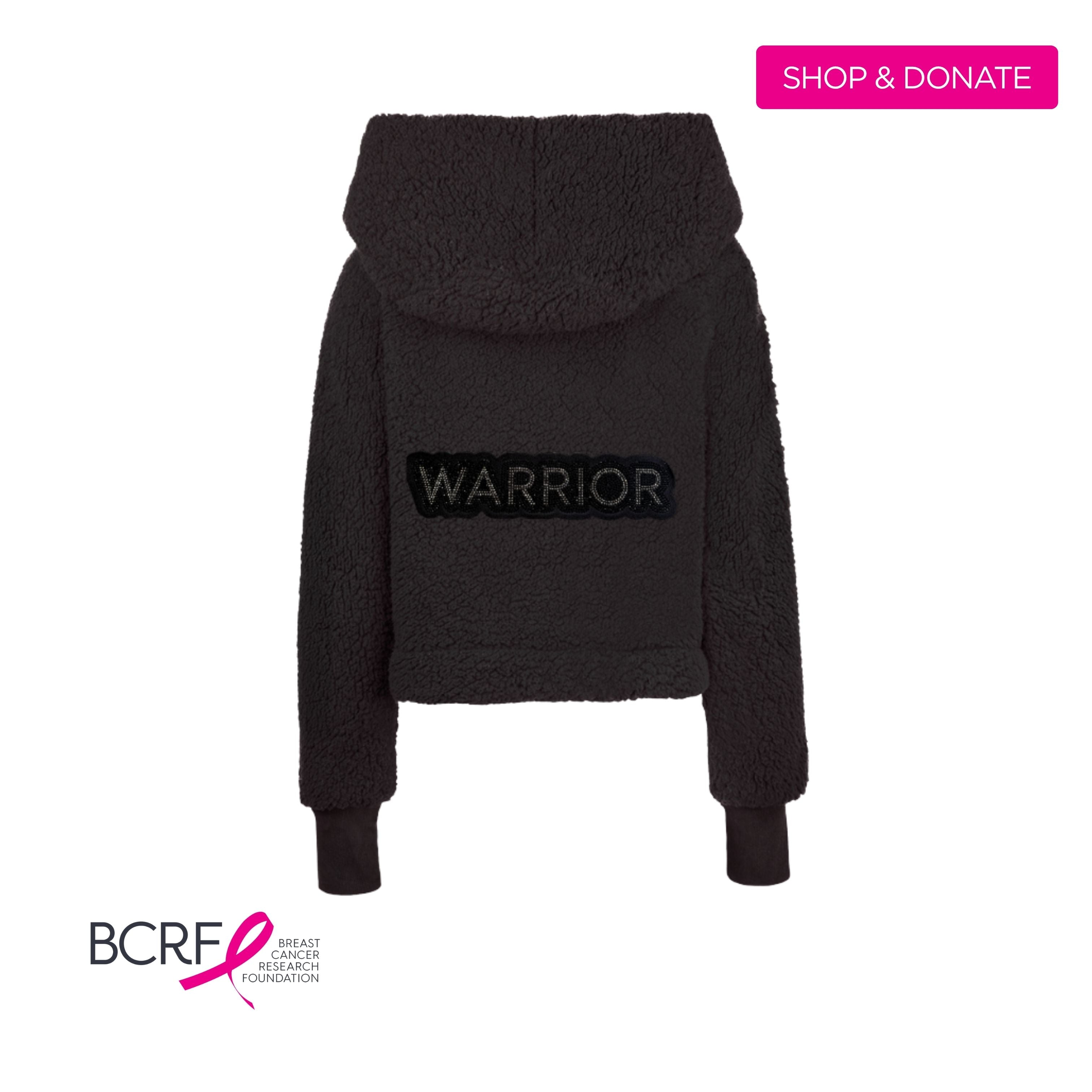 The Warrior Cropped Lounger is more than loungewear—it’s a lifestyle. I designed it in plush sherpa to be worn 24/7, 365 days a year, from couchside to courtside and everywhere in between. For me, it’s a true badge of comfort and strength—there for every moment I choose to thrive.&nbsp; Show here in Black.


Product Details &amp; Care Instructions:

Fabrication: 100% Polyester, Sherpa
Features: Sherpa, Hood, Button Front-Closure, Rib Cuffs with Thumbholes
Fit: Relaxed Fit: Generously Cut with Maximum Wearin
