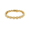 Diamond Circle Tennis Bracelet  14K Yellow Gold 4.92 Diamond Carat Weight 6.5"&nbsp; Wide