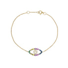 Diamond &amp; Mixed Sapphire Evil Eye Bracelet

Dazzle everyone with our Diamond &amp; Sapphire Eye Bracelet. The colorful gemstones will make your wrist shine, adding an eye-catching pop of color to any outfit.

14K Yellow Gold
0.17 Diamond Carat Weight
0.30 Sapphire Carat Weight
6.5-7" Adjustable Length&nbsp;