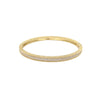 <p>CZ Textured Thin Cuff Bangle Bracelet</p> <ul> <li>Yellow Gold Plated</li> <li>Matte Finish</li> <li>0.20" Long</li> </ul>