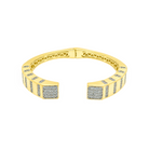 Pave Square Tips Hinge Bangle Bracelet

This yellow gold-plated hinge bangle is accented with crystal-pave square tips and sparkling details, the perfect statement on its own or layered with your favorite bracelets.

Yellow Gold Plated
0.35" Wide