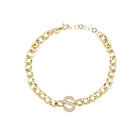 Diamond Initial Cuban Chain Bracelet  14K Yellow Gold 0.55 Diamond Carat Weight 5MM Chain 6-7" Adjustable Chain    Please allow up to 3-5 weeks for delivery of unavailable letters.