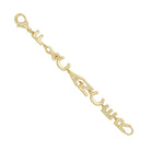 F Cancer Link Bracelet

Yellow Gold Plated

0.48" Wide
6.75" Length