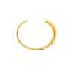 Open End Cuff Bracelet  Yellow Gold Plated 2.25" Diameter    While supplies last. All Deals Of The Day sales are FINAL SALE.