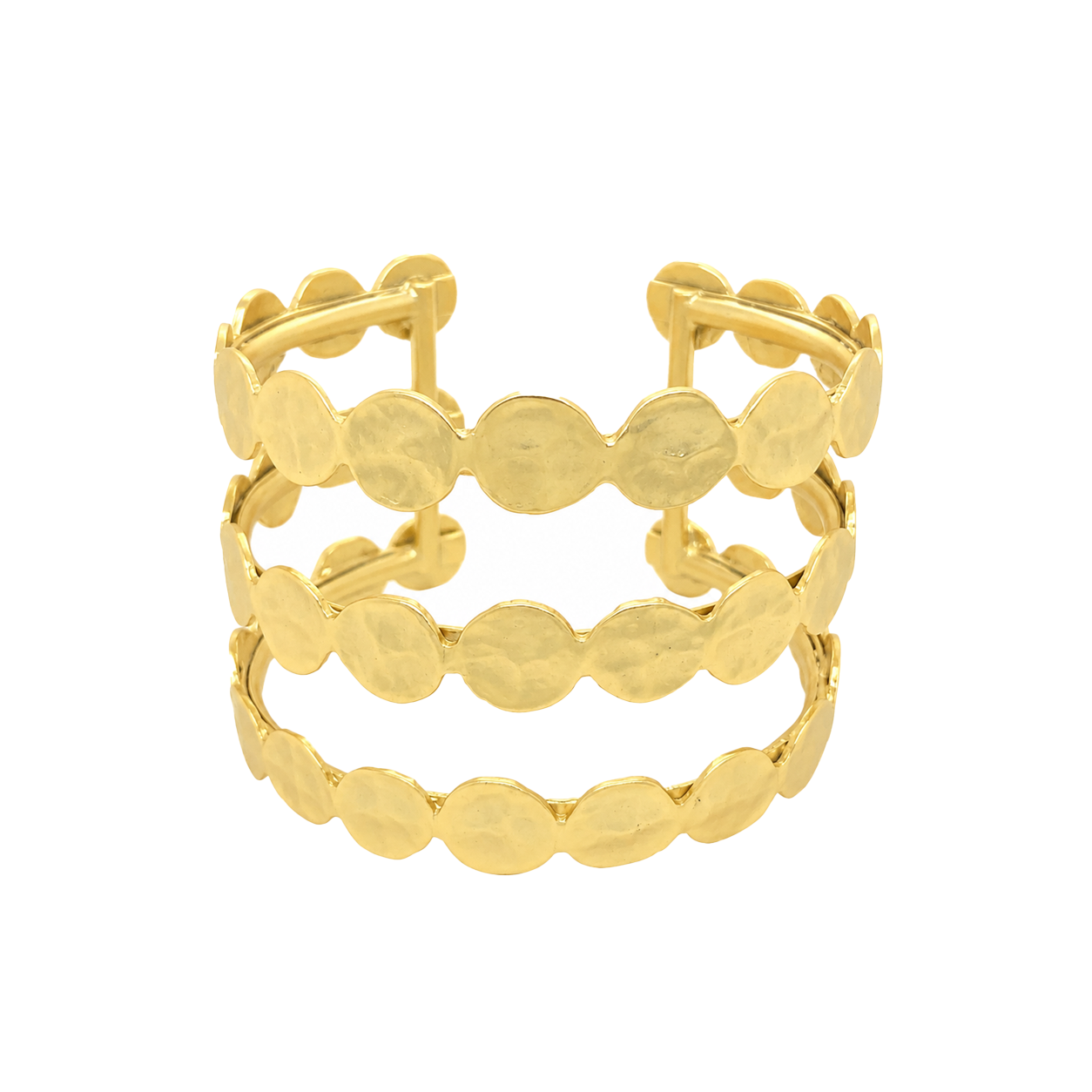 Open 3 Band Cuff Bracelet View 1