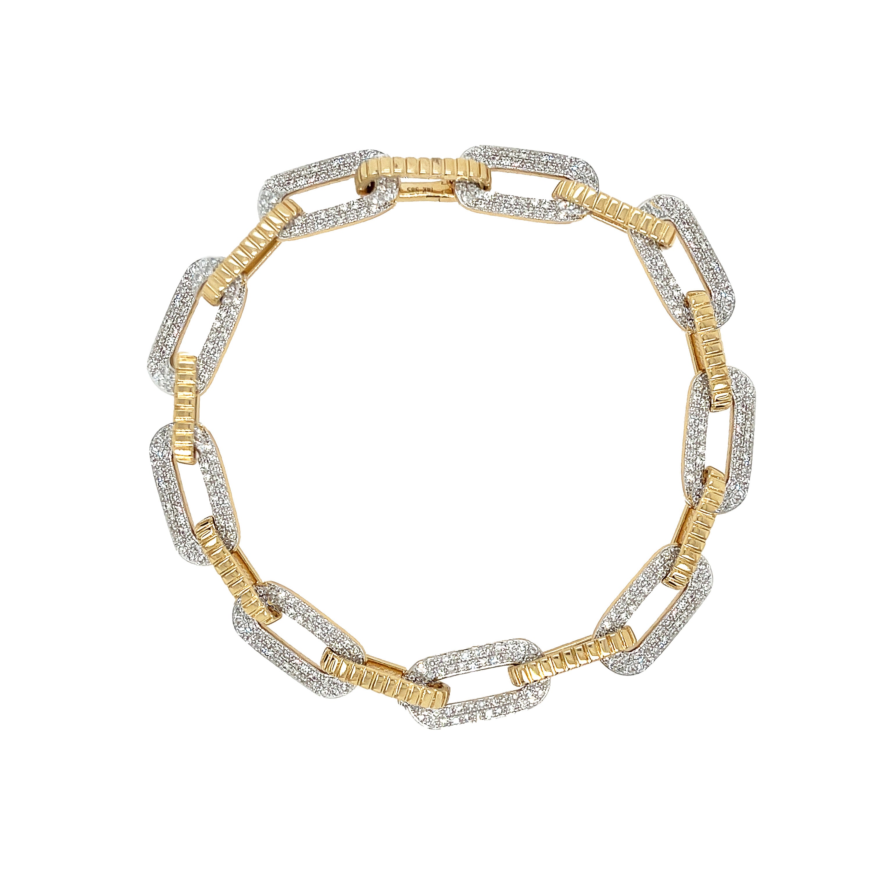 Diamond Oval Link Bracelet – Jennifer Miller Jewelry