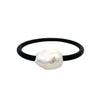 Baroque Pearl Leather Bracelet  0.83" Wide