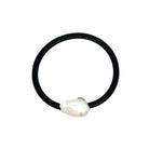 Baroque Pearl Leather Bracelet  0.83" Wide